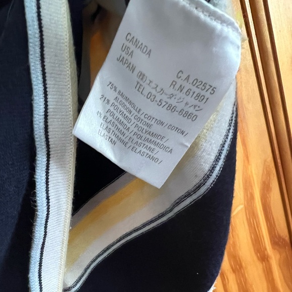 Escada Sport boat neck, striped top, size small - Picture 5 of 7